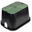 14" x 19" Standard Series Irrigation Control Valve Box (Black Box/Green Cover)