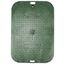 14" x 19" Standard Series Irrigation Control Valve Box (Black Box/Green Cover)