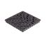 12" Square Catch Basin Grate - Decorative Botanical (Black)