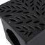 12" Square Catch Basin Grate - Decorative Botanical (Black)
