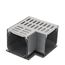 4.5" Mini Channel Grate and Channel Drain, 90-Degree Elbow