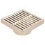 6" Square Grate (Satin Brass)