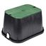 14" x 19" x 12" Standard Series Valve Box w/ Electrical Cover (Black Box/Green Cover)