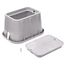14" x 19" x 12" Rectangular Pro-Spec Series Valve Box w/ Bolt-Down Electrical Cover (Gray Box/Gray Cover)