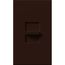 Nova 3-Wire Dimmer for Ballasts/LED Drivers 16A, 1-Pole, 120V, Small Control,w/ Wall Plate, Brown