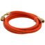 1/4" A2L Reverse Thread 45° Refrigerant Charging Hose - Orange (5')