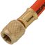 1/4" A2L Reverse Thread 45° Refrigerant Charging Hose - Orange (5')