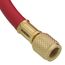 1/4" 45° Refrigerant Charging Hose - Red (5')