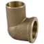 1/2" Copper x 3/8" Female Cast Bronze Elbow (Lead Free)