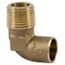 1/2" Copper x 3/4" Male Cast Bronze Elbow (Lead Free)