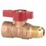 15/16" x 3/4" Flare Gas Ball Valve w/ Lever Handle