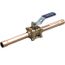 1" 3-Piece Bronze Ball Valve - Medical Gas, CS-595-YX & CS-595-YX-EC, Copper Stub Ends (Expanded Cup)