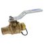 3/4" Sweat Two-Piece Bronze Full Port Ball Valve w/ 3/4" Hose Drain, S585-80-LF-HC (Lead Free)