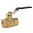 1-1/4" Threaded Two-Piece Brass Full Port Ball Valve, T-FP600A