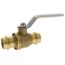 3" Full Port Press Bronze Ball Valve, 1 Piece Body (Lead Free)