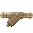 1/2" Press Bronze Y-Strainer (20 MESH) w/ 1/2" Plugged NPT Port