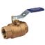 1/4 Threaded Bronze Full Port Ball Valve, w/ NIB-SEAL Extended Handle, 600 Class (Lead Free)