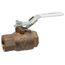 2-1/2" Threaded Bronze Full Port Ball Valve, 2 Piece, 600 Class (Lead Free)