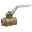 3/4" Threaded Brass Full Port Ball Valve w/ Locking Lever, 600 Class, 2 Piece (Lead Free)