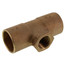 3/4" x 3/4" x 3/8" CxCxF Tee (Lead Free)
