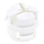 1/2" White Button Non-Metallic Push-In Cable Connector