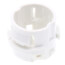 1/2" White Button Non-Metallic Push-In Cable Connector