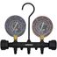 3-1/8" OD Pro Series Manifold Gauge, Brass Body, for R22/410A/134a/404A Refrigerants