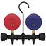 3-1/8" OD Pro Series Manifold Gauge, Brass Body, for R22/410A/134a/404A Refrigerants