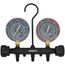 3-1/8" OD Pro Series Manifold Gauge, Brass Body, for R32/454B/22 Refrigerants