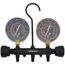 3-1/8" OD Pro Series Manifold Gauge, Brass Body, for R22/410A/404A Refrigerants