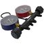 3-1/8" OD Pro Series Manifold Gauge, Brass Body, for R22/410A/404A Refrigerants