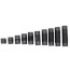 1-1/4" Black Nipple Set (Close to 6" Length)