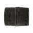 1-1/4" x 2" Schedule 80 Heavy Duty Black Nipple