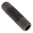 1/2" x 3" Schedule 80 Heavy Duty Black Nipple