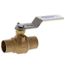 1/2" Full Port Sweat Bronze Ball Valve, Stainless Trim (Lead Free)