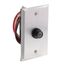 Electronic Photocontrol Button with Wallplate, 0.5W, 105-305V AC, ZB124WP