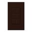 Nova T, 6-Port Frame, Field Customizable, Fits Architectural-Style Wall Plates,w/ Wall Plate, Brown
