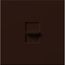 Nova T Wall Plate Kit, 1-Gang, Fits 1 Large Nova T/Nova Control, No Fins Broken, Matte Finish, Brown
