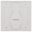 Nova T Wall Plate Kit, 1-Gang, Fits 1 Large Nova T/Nova Control, No Fins Broken, Matte Finish, White