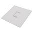 Nova T Wall Plate Kit, 1-Gang, Fits 1 Large Nova T/Nova Control, No Fins Broken, Matte Finish, White