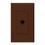 Architectural Telephone Jack, 6-conductor, RJ11, Single Gangw/ Wall Plate, Matte Finish, Sienna