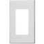 Nova T Wall Plate Kit, 1-Gang, Fits Small Accessory/Wall Keypad Insert, No Fins Broken, Metal Finish, Bright Chrome