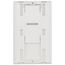 Nova T Wall Plate Kit, 1-Gang, Fits 1 Small NovaT/Nova Control, No Fins Broken, Matte Finish, White