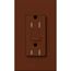 Architectural 15A Tamper-Resist GFCI Duplex Receptacle, Self-Testing, 125V,w/ Wall Plate, Matte Finish, Sienna