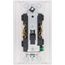 Architectural 15A Tamper-Resistant Duplex Receptacle, Wall Plate Included, Matte Finish, White