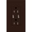 Architectural 15A Tamper-Resist USB-A Duplex Receptacle, Self-Testing,w/ Wall Plate, Matte Finish, Brown