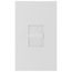 Nova T Momentary Contact Switch, 24V, Single-Pole/Multi-Location,w/ Wall Plate, White,