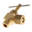 1/4" OD Compression x 1/8" MIP Angle Needle Valve (Rough Brass)