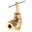 1/4" OD Compression x 1/8" MIP Angle Needle Valve (Rough Brass)