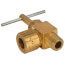 5/16" OD Compression x 1/8" MIP Angle Needle Valve (Rough Brass)